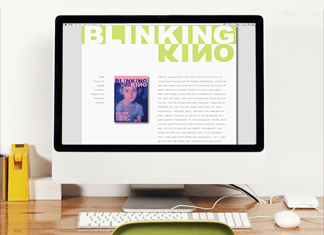 website design for cinema print magazine